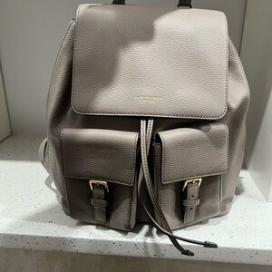 Tory Burch Taupe Leather Backpack by Mansur Gavriel